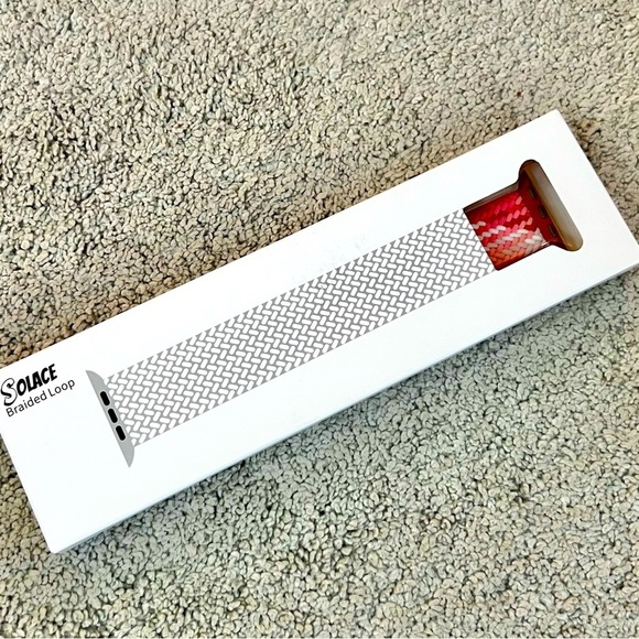 Solace Braided Loop Apple Watch Band in Strawberry, 38/40mm NWT - Picture 3 of 5